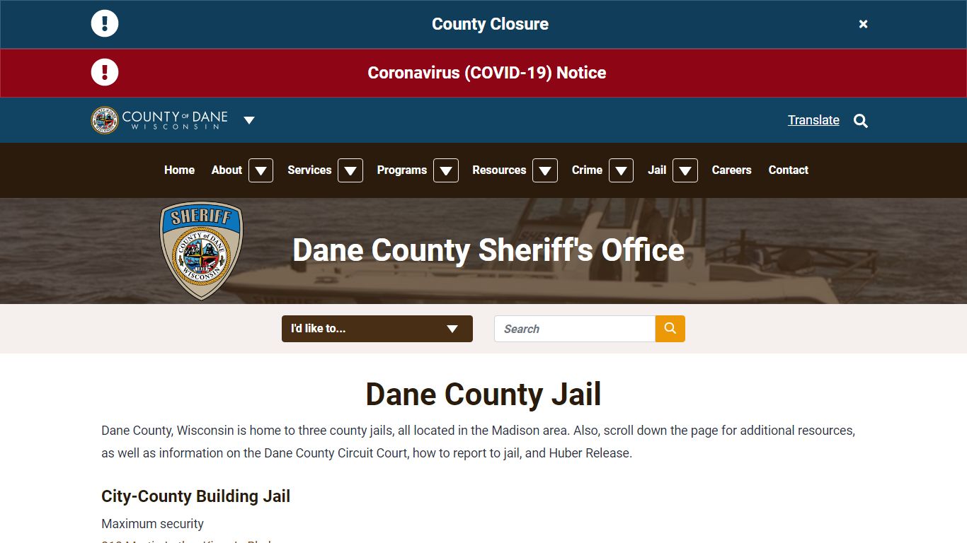 Jail | Dane County Sheriff's Office